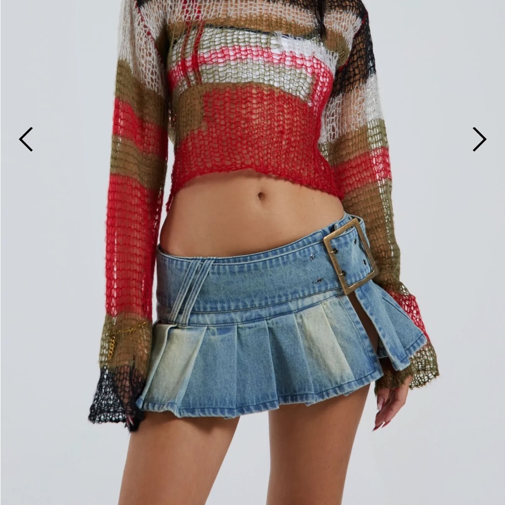 Jaded London Ludlow Denim Miniskirt (NEVER WORN, NEW WITH TAGS)